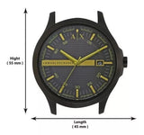Armani Exchange Hampton Black Dial Black Steel Strap Watch For Men - AX2407 Authentic Buy Shop Now