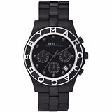 Marc Jacobs Blade Chronograph Black Dial Black Steel Strap Watch for Women - MBM3083 Authentic Buy Shop Now
