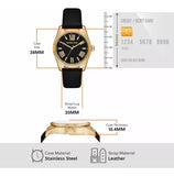 Michael Kors Lexington Black Dial Black Leather Strap Watch For Women - MK4748 Authentic Buy Shop Now