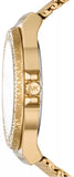 Michael Kors Runway Chronograph Blue Dial Gold Steel Strap Watch For Women - MK7353 Authentic Buy Shop Now