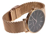 Michael Kors Pyper Analog Black Dial Rose Gold Mesh Strap Watch For Women - MK4566 Authentic Buy Shop Now