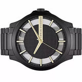 Armani Exchange Hampton Chronograph Black Dial Black Steel Strap Watch For Men - AX2192 Authentic Buy Shop Now