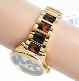 Michael Kors Janelle Three-Hand Gold Dial Two Tone Steel Strap Watch For Women - MK7136 Authentic Buy Shop Now