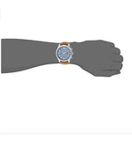 Michael Kors Lexington Chronograph Blue Dial Brown Leather Strap Watch For Men - MK8537 Authentic Buy Shop Now