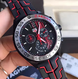Tag Heuer Formula 1 Ayrton Senna Limited Edition Black Dial Two Tone Rubber Strap Watch for Men - CAZ1019.FT8027 Authentic Buy Shop Now
