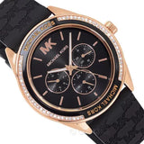 Michael Kors Jessa Quartz Black Dial Black Silicone Strap Watch For Women - MK7266 Authentic Buy Shop Now