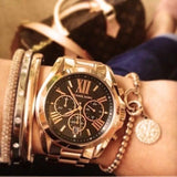 Michael Kors Bradshaw Black Dial Rose Gold Steel Strap Watch for Women - MK5854 Authentic Buy Shop Now