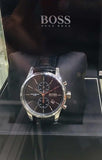 Hugo Boss Jet Black Dial Black Leather Strap Watch for Men - 1513279 Authentic Buy Shop Now