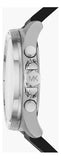 Michael Kors Brecken Chronograph Silver Dial Grey Leather Strap Watch For Men - MK8922 Authentic Buy Shop Now