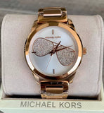 Michael Kors Hartman Analog White Dial Rose Gold Steel Strap Watch For Women - MK3673 Authentic Buy Shop Now