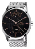 Tommy Hilfiger Hunter Quartz Black Dial Silver Steel Strap Watch for Men - 1791610 Authentic Buy Shop Now