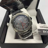 Hugo Boss Supernova Grey Dial Grey Steel Strap Watch for Men - 1513361 Authentic Buy Shop Now