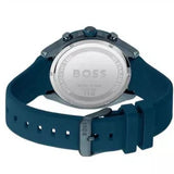 Hugo Boss Velocity Chronograph Blue Dial Blue Rubber Strap Watch For Men - 1514061 Authentic Buy Shop Now