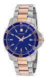 Movado Series 800 Blue Dial Two Tone Steel Strap Watch for Men - 2600149 Authentic Buy Shop Now