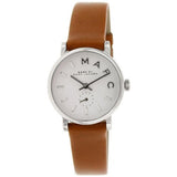 Marc Jacobs Baker White Dial Brown Leather Strap Watch for Women - MBM1270 Authentic Buy Shop Now
