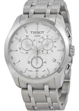 Tissot T Classic Couturier Chronograph White Dial Silver Steel Strap Watch For Men - T101.617.11.031.00 Authentic Buy Shop Now