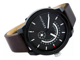 Tommy Hilfiger Denim Black Dial Brown Leather Strap Watch for Men - 1791478 Authentic Buy Shop Now