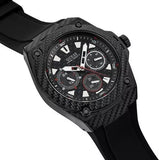 Guess Legacy Black Dial Black Rubber Strap Watch For Men - W1048G2 Authentic Buy Shop Now