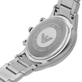 Emporio Armani Renato Chronograph Blue Dial Silver Steel Strap Watch For Men - AR11458 Authentic Buy Shop Now