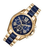Michael Kors Bradshaw Navy Blue Dial Two Tone Steel Strap Watch for Women - MK6268 Authentic Buy Shop Now