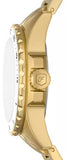 Fossil Blue Dive Three Hand White Dial Gold Steel Strap Watch For Women - ES5350 Authentic Buy Shop Now