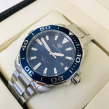Tag Heuer Aquaracer Blue Dial Silver Steel Strap Watch for Men - WAY101C.BA0746 Authentic Buy Shop Now