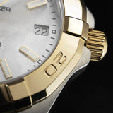 Tag Heuer Aquaracer Mother of Pearl Dial Two Tone Steel Strap Watch for Women - WBD1320.BB0320 Authentic Buy Shop Now