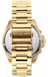 Michael Kors Brecken Chronograph Black Dial Gold Steel Strap Watch For Men - MK8848 Authentic Buy Shop Now