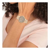 Tommy Hilfiger Joy Chronograph Gold Dial Gold Steel Strap Watch For Women - 1782533 Authentic Buy Shop Now