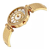 Guess Muse Crystals White Dial Rose Gold Steel Strap Watch For Women - W1008L2 Authentic Buy Shop Now