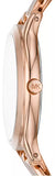Michael Kors Runway Three-Hand Silver Dial Rose Gold Steel Strap Watch for Women - MK7473 Authentic Buy Shop Now