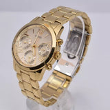 Guess Mini Sunrise Quartz Gold Dial Gold Steel Strap Watch For Women - W0448L2 Authentic Buy Shop Now