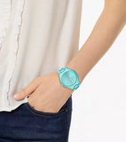 Michael Kors Slim Runway Blue Dial Blue Steel Strap Watch For Women - MK4525 Authentic Buy Shop Now
