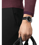 Tissot T Classic Bridgeport Black Dial Black Leather Strap Watch For Men - T097.410.16.058.00 Authentic Buy Shop Now