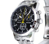 Tissot T Sport PRC200 Chronograph Black Dial Silver Steel Strap Watch for Men - T17.1.586.52 Authentic Buy Shop Now