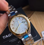 Tag Heuer Formula 1 Diamonds Mother of Pearl White Dial Two Tone Steel Strap Watch for Women - WBJ1421.BB0648 Authentic Buy Shop Now