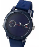 Tommy Hilfiger Denim Quartz Blue Dial Blue Rubber Strap Watch for Men - 1791325 Authentic Buy Shop Now
