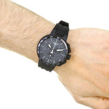 Tissot T Race Cycling Chronograph Black Dial Black Rubber Strap Watch For Men - T111.417.37.441.03 Authentic Buy Shop Now