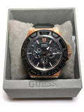 Guess Force Analog Black Dial Black Leather Strap Watch For Men - W0674G6 Authentic Buy Shop Now