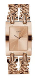 Guess Mod Heavy Metal Rose Gold Dial Rose Gold Steel Strap Watch For Women - W1117L3 Authentic Buy Shop Now