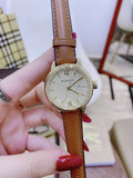 Burberry The Classic Champagne Gold Dial Brown Leather Strap Watch for Women - BU10101 Authentic Buy Shop Now