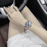 Gucci G Timeless Diamonds Mother of Pearl Blue Dial Silver Steel Strap Unisex Watch - YA126458 Authentic Buy Shop Now
