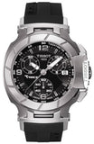 Tissot T Race Chronograph Black Dial Black Rubber Strap Watch for Women - T048.217.17.057.00 Authentic Buy Shop Now