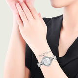 Swarovski Crystal Flower Silver Dial Silver Steel Strap Watch for Women - 5547622 Authentic Buy Shop Now