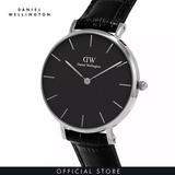 Daniel Wellington Classic Petite Reading Black Dial Black Leather Strap Watch For Women - DW00100235 Authentic Buy Shop Now