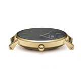 Daniel Wellington Classic Petite Evergold Black Dial Gold Mesh Bracelet Watch For Women - DW00100349 Authentic Buy Shop Now