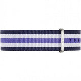 Daniel Wellington Classic Trinity White Dial Three Tone Nylon Strap Watch For Women - 0609DW Authentic Buy Shop Now