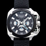 Diesel BAMF Chronograph Black Dial Black Leather Strap Watch For Men - DZ7345 Authentic Buy Shop Now