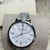 Michael Kors Addyson Quartz White Dial Gray Leather Strap Watch for Women - MK2951 Authentic Buy Shop Now
