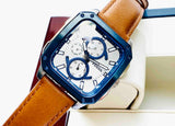 Fossil Inscription Multifunction Silver Dial Brown Leather Strap Watch for Men - BQ2658 Authentic Buy Shop Now